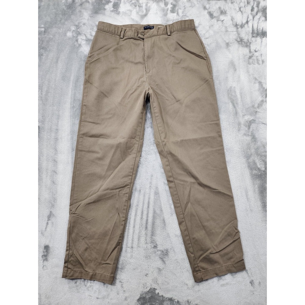 Vintage Dockers Pants Womens 18 Beige Stretch Straight Leg‎ Khaki Chino Twill